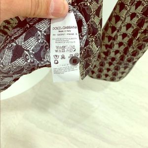 Beautiful Dolce & Gabbana gold owls shirt